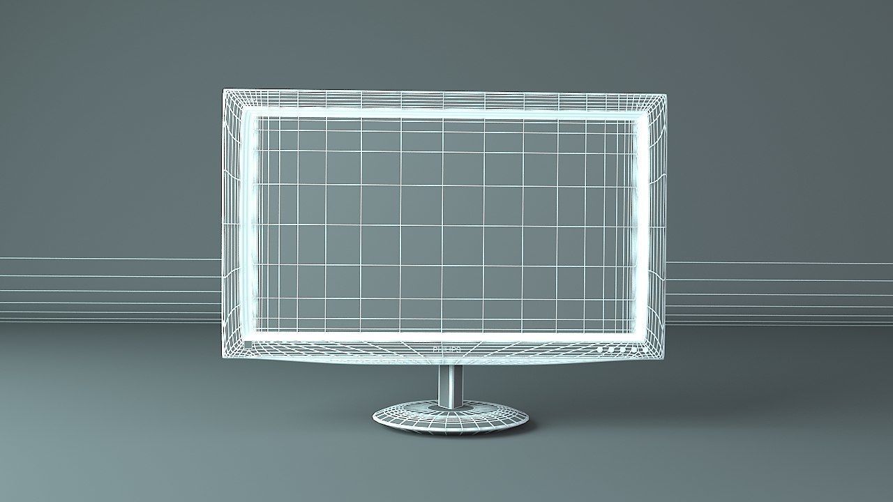 Philips Monitor 3D model_5