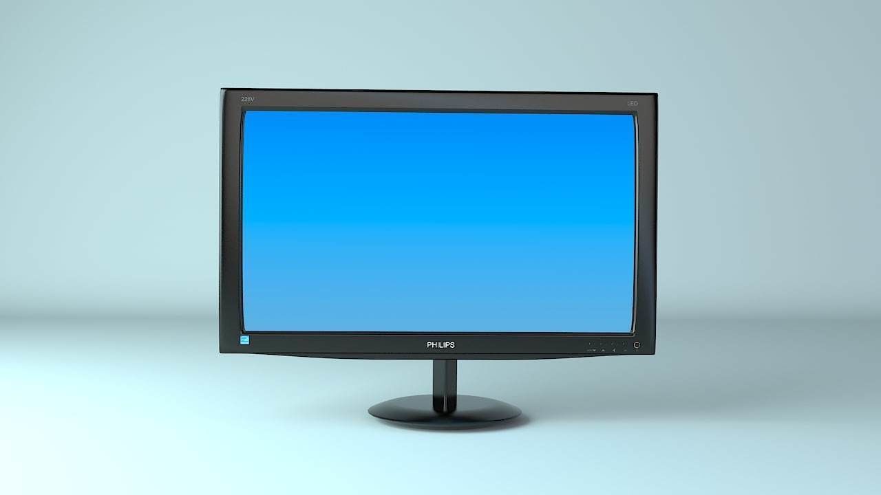 Philips Monitor 3D model_4