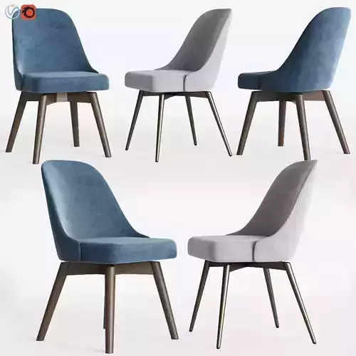 Mid-Century Swivel Office Chairs Set Westelm