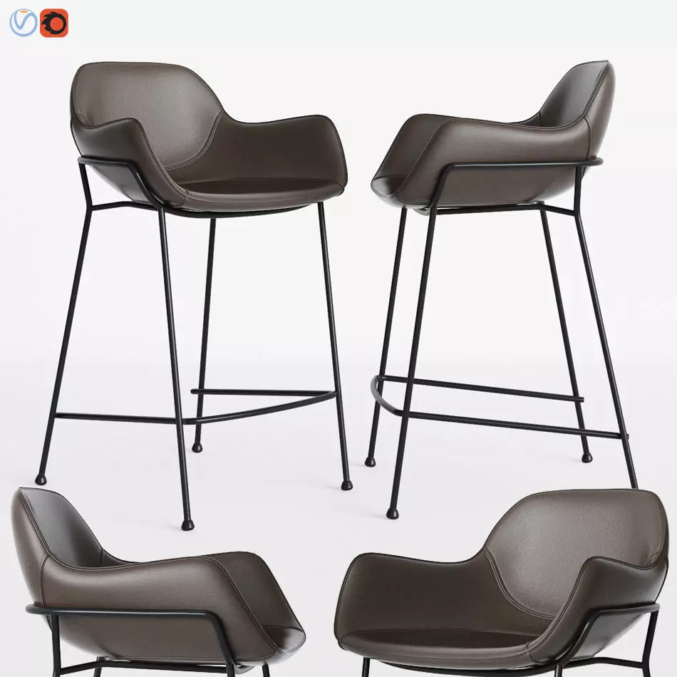 Oslo Bar stool Deephouse 3D model