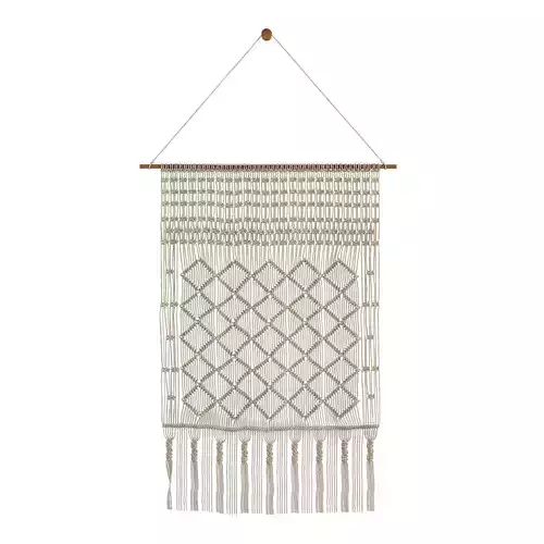 Macrame wall hanging 3D model