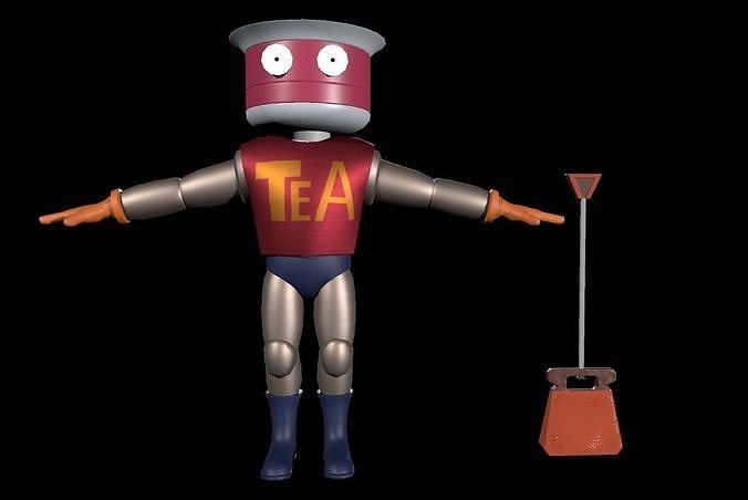Teapackman - Kinnikuman Low-poly 3D model