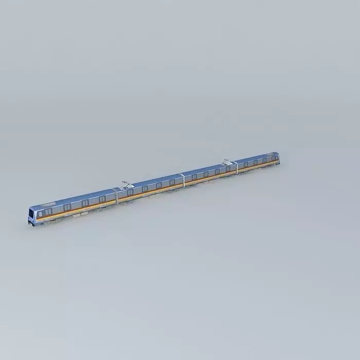 Shanghai Metro Line5 AC04 TrainALSTOM SH Company Free 3D model_0