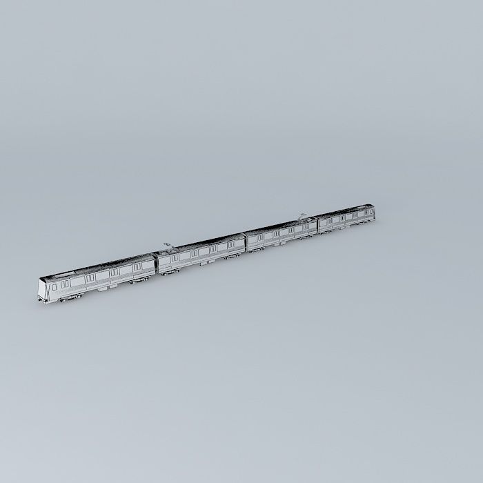 Shanghai Metro Line5 AC04 TrainALSTOM SH Company Free 3D model_3