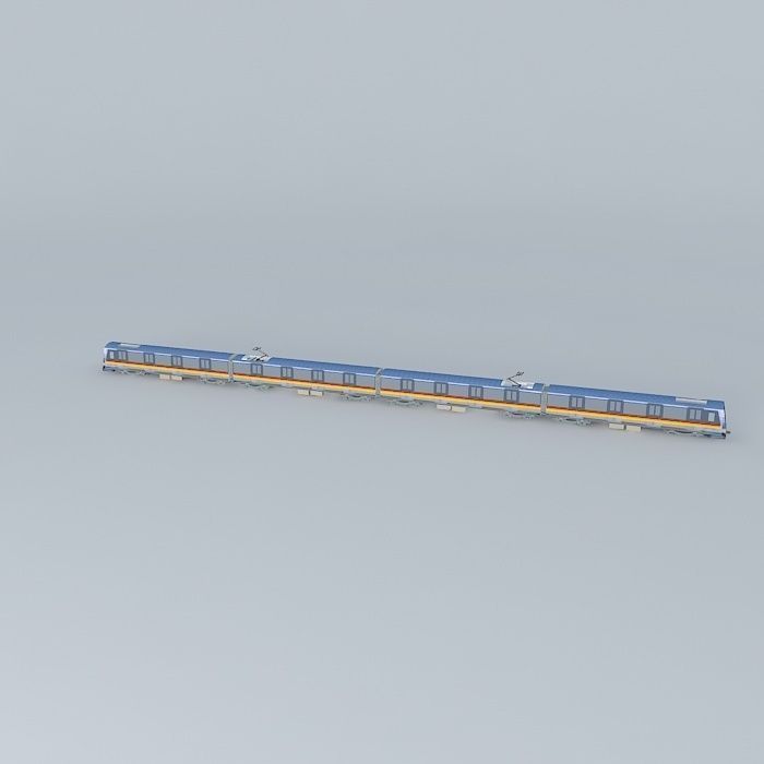Shanghai Metro Line5 AC04 TrainALSTOM SH Company Free 3D model_1