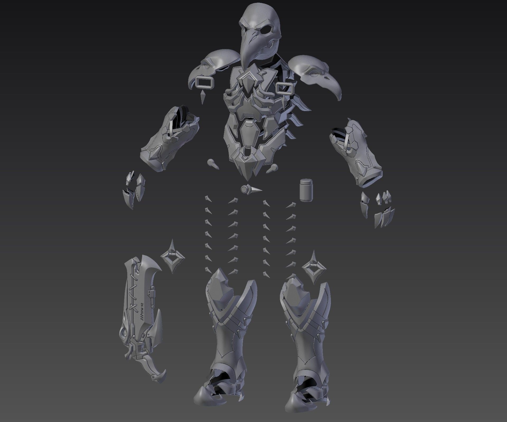 Nevermore Reaper Armor 3D print model