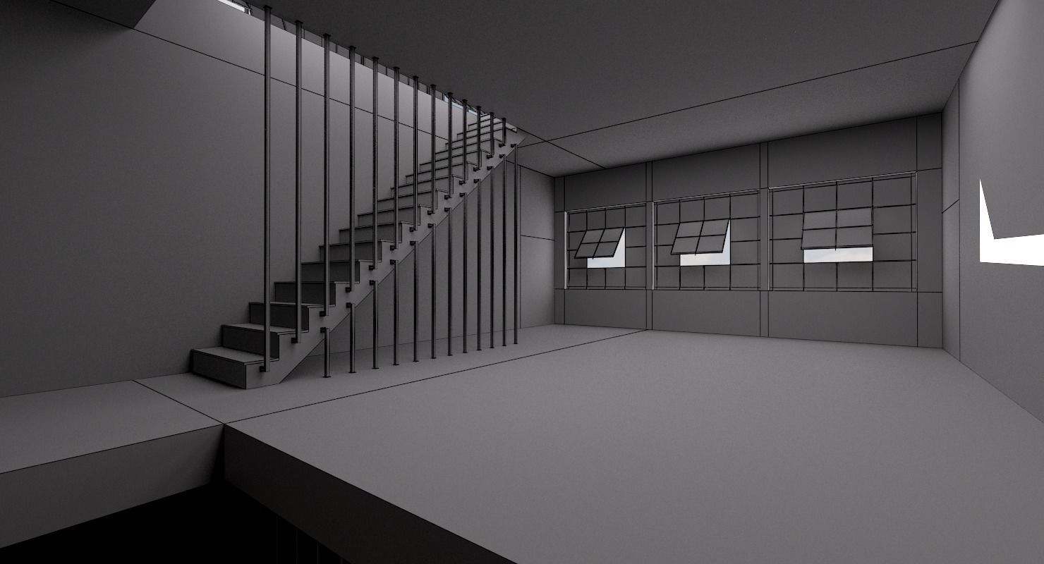 Modular Industrial Building 3D model_17