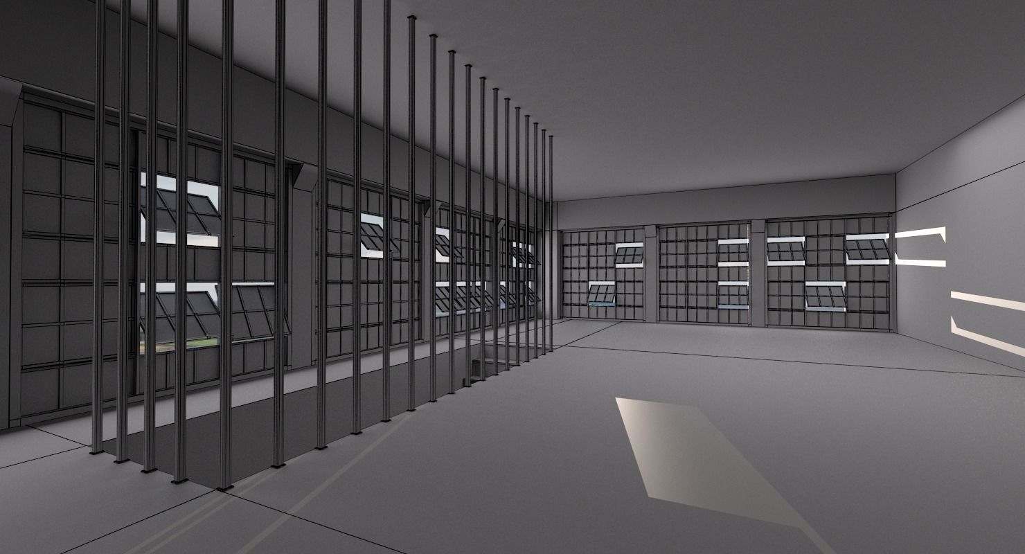 Modular Industrial Building 3D model_15