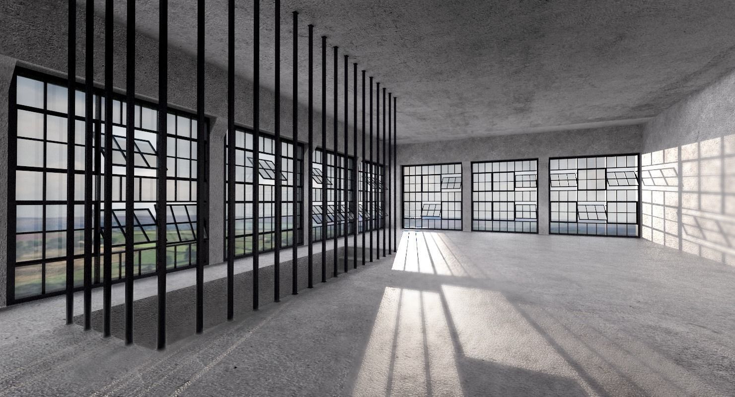 Modular Industrial Building 3D model_14