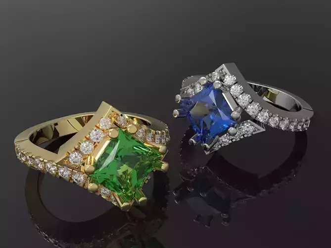 Ring with diamonds 20