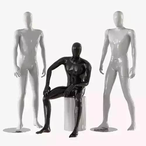 Three male mannequins 21