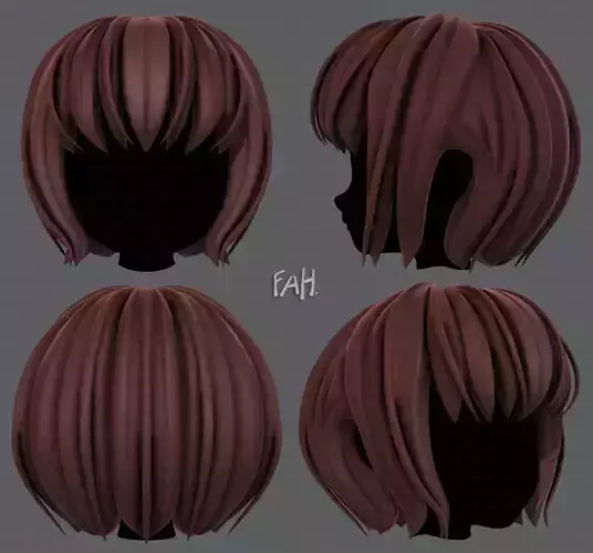 3D Hair style for girl V56