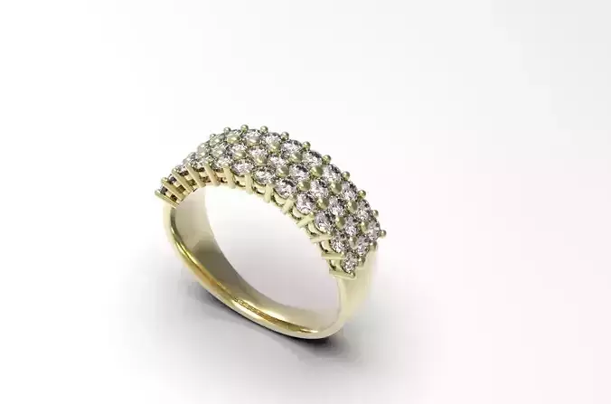 36 stones eternity ring
