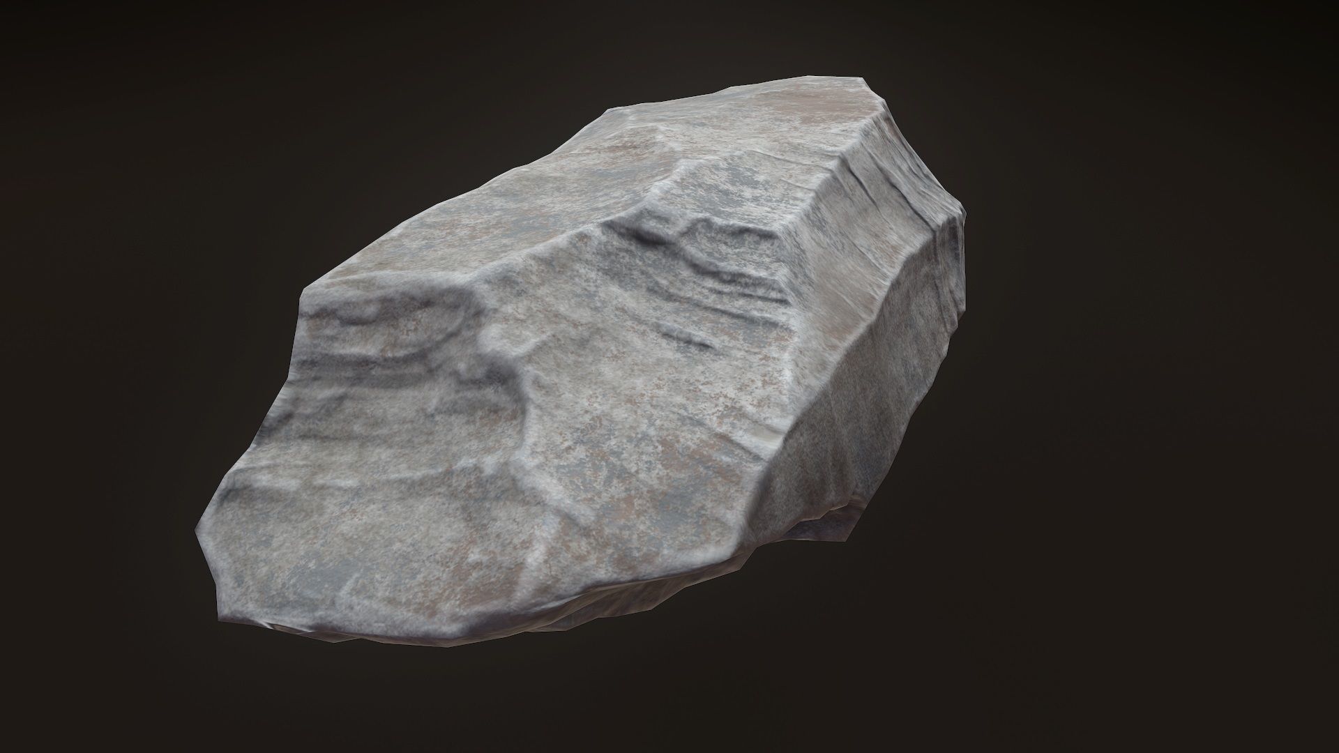 Stone V5 Low-poly 3D model_5