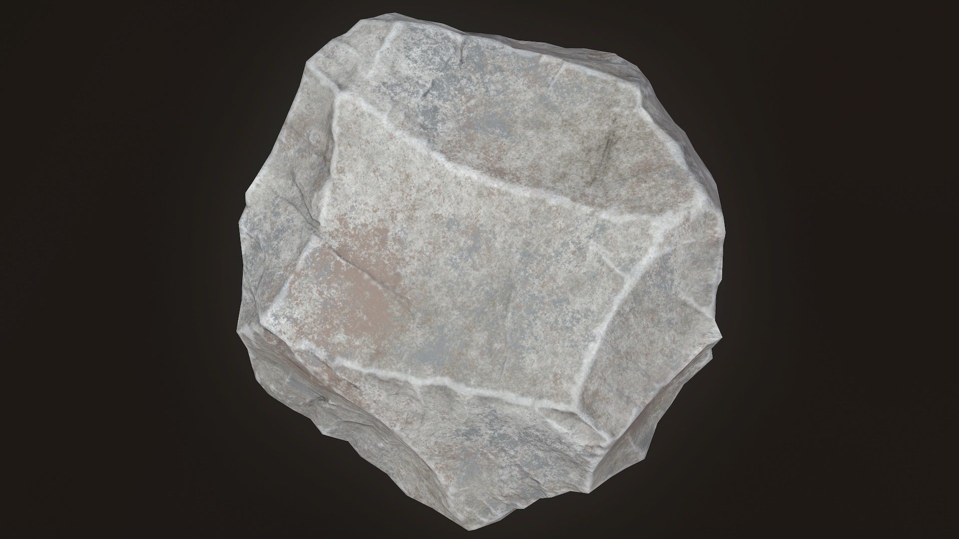 Stone V6 Low-poly 3D model_12