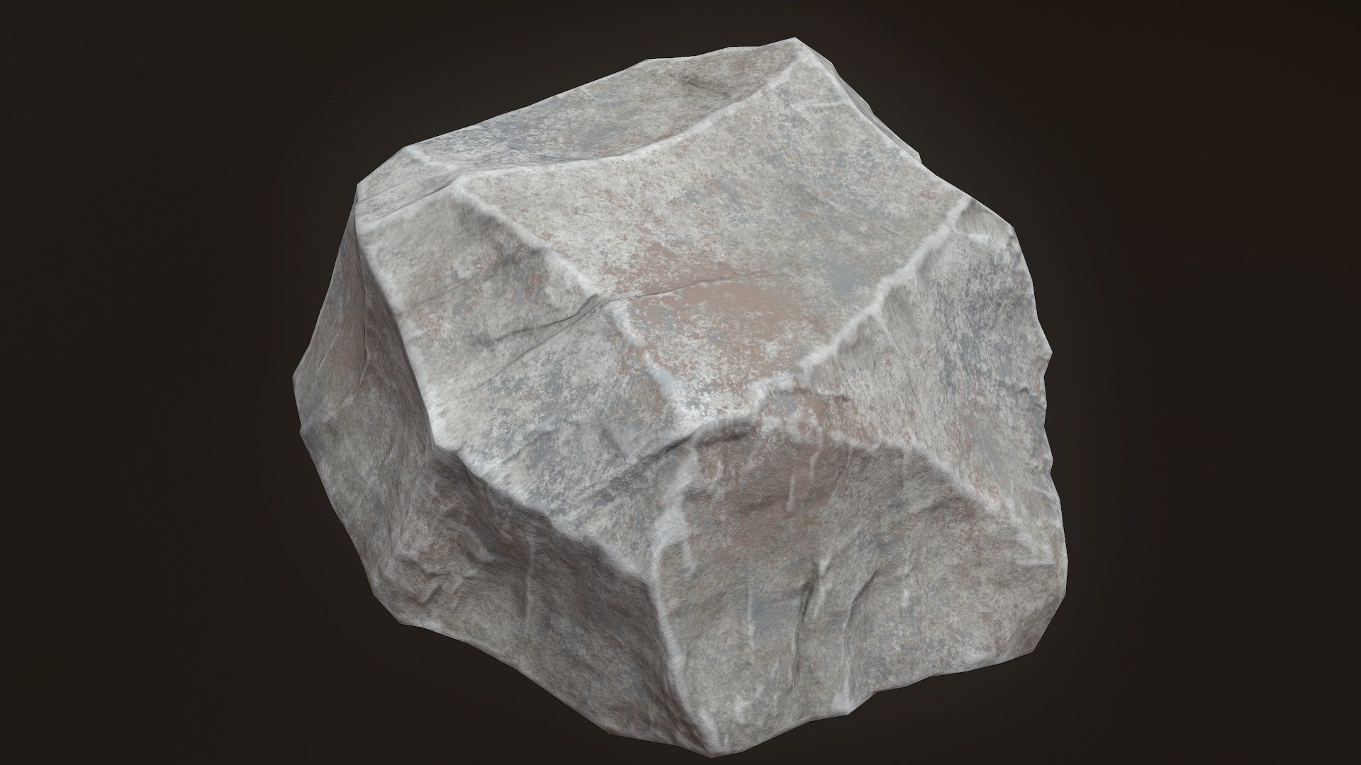 Stone V6 Low-poly 3D model_11