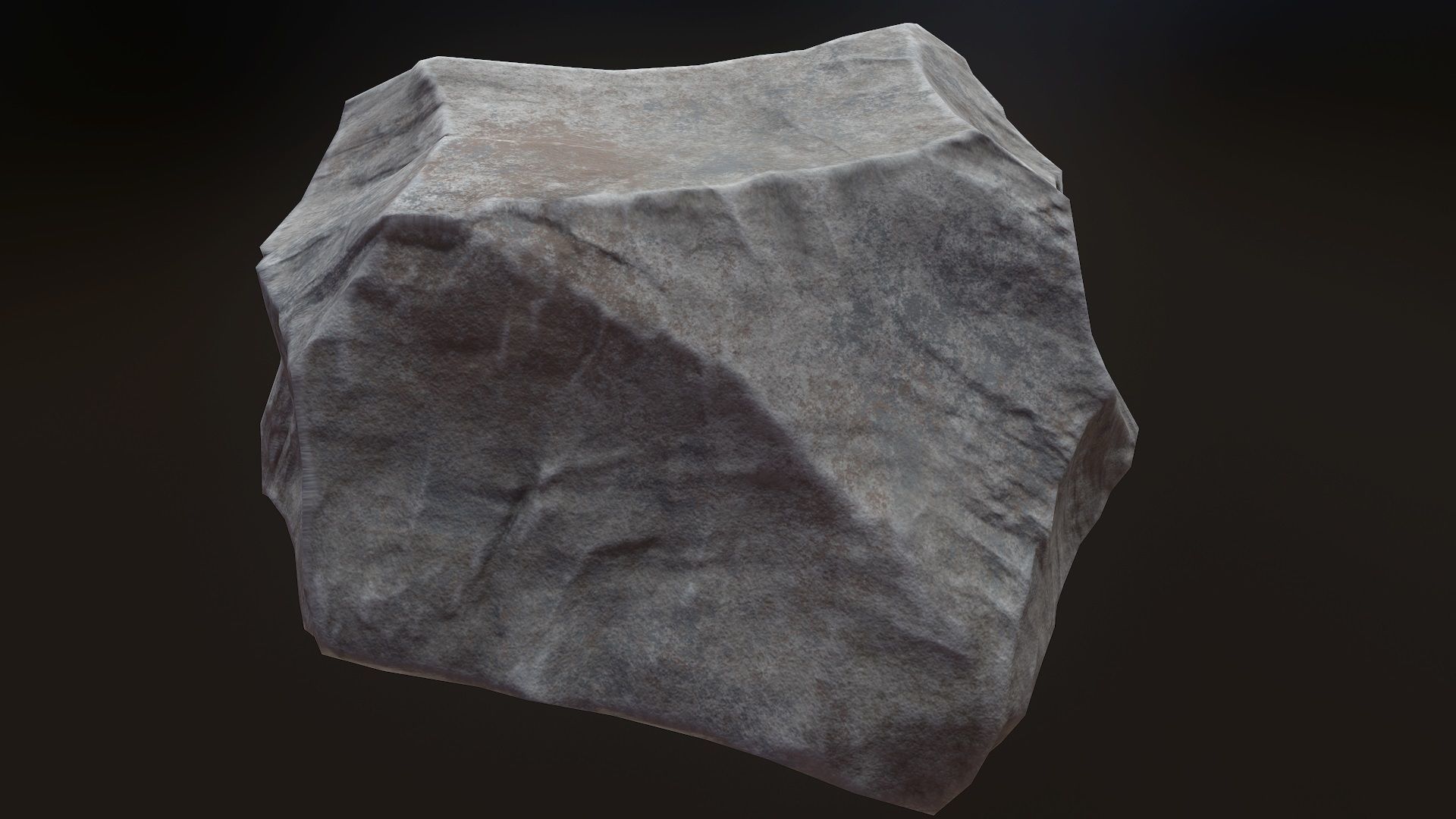 Stone V6 Low-poly 3D model_3