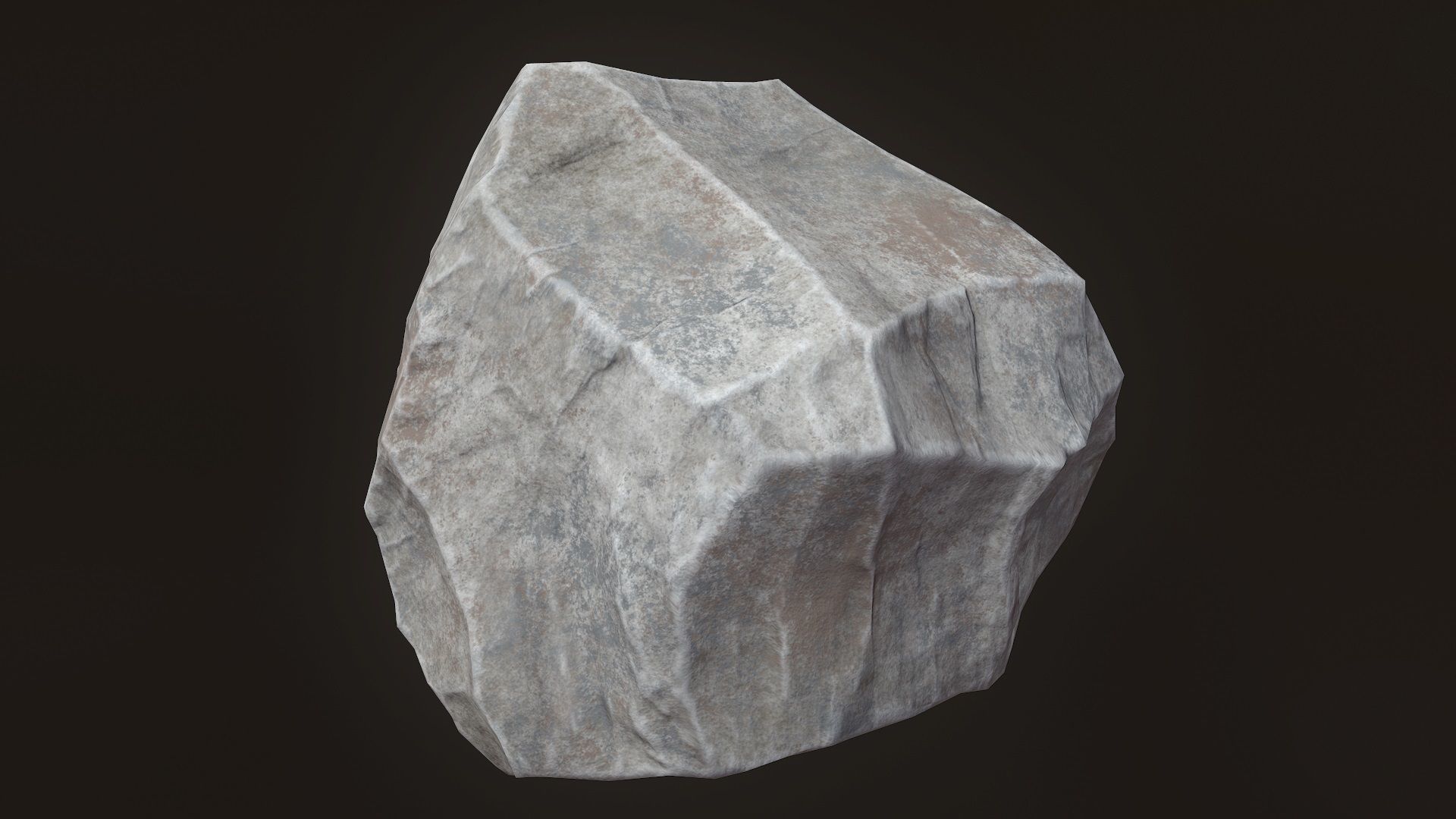 Stone V6 Low-poly 3D model_10