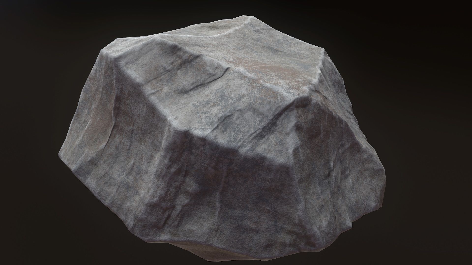 Stone V6 Low-poly 3D model_1
