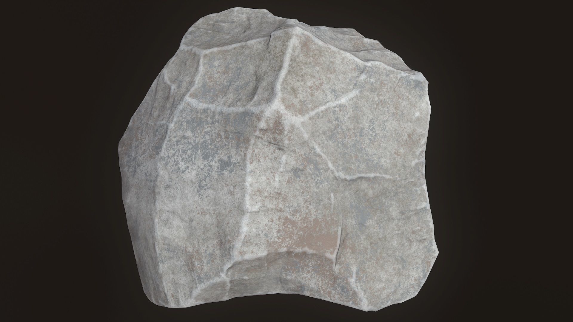 Stone V7 Low-poly 3D model_9