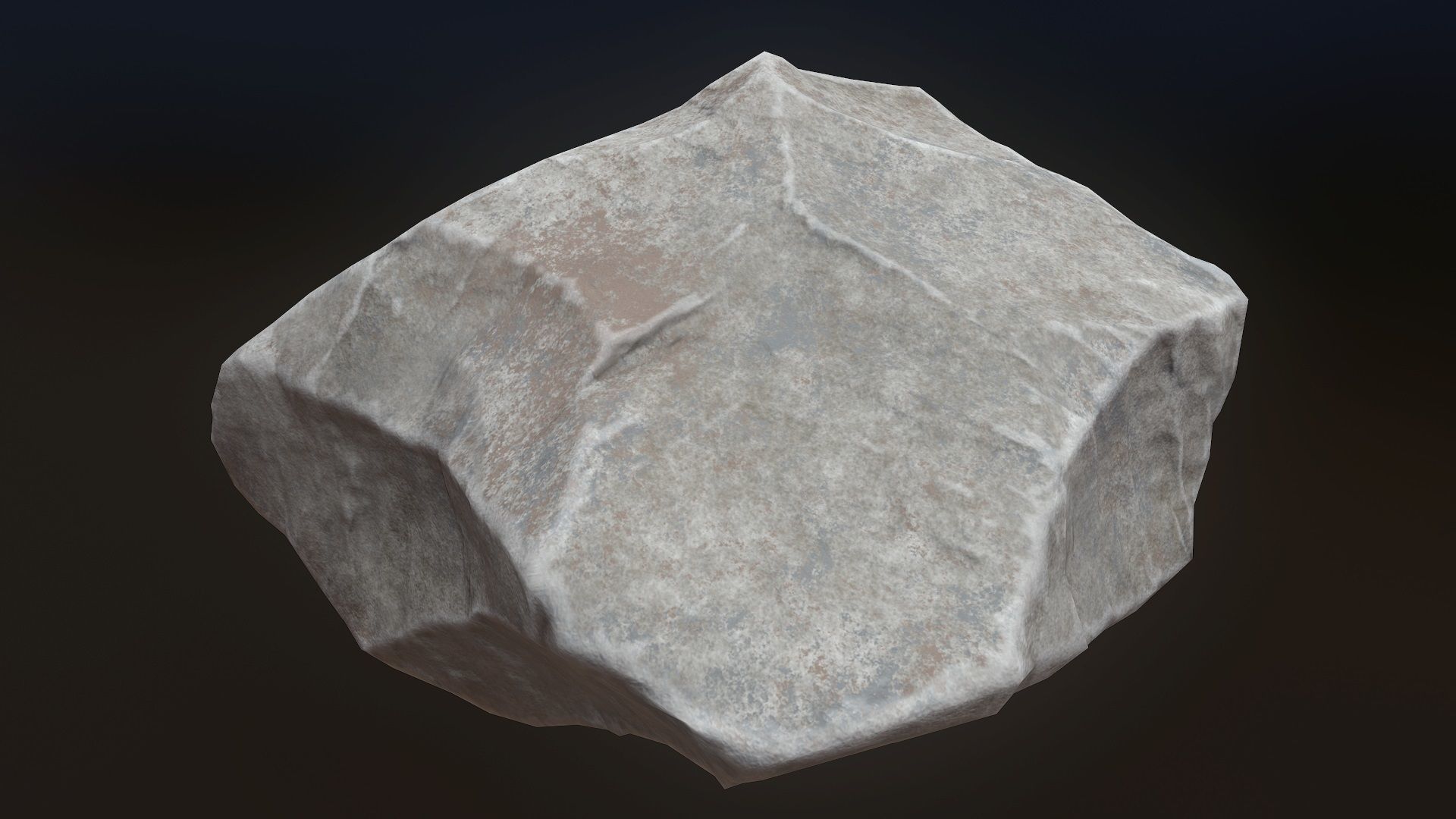 Stone V7 Low-poly 3D model_1