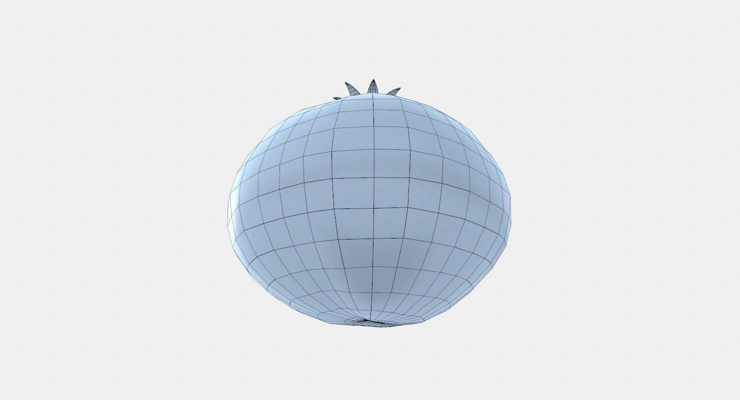Garnet Low-poly 3D model pomegranate Low-poly 3D model_10