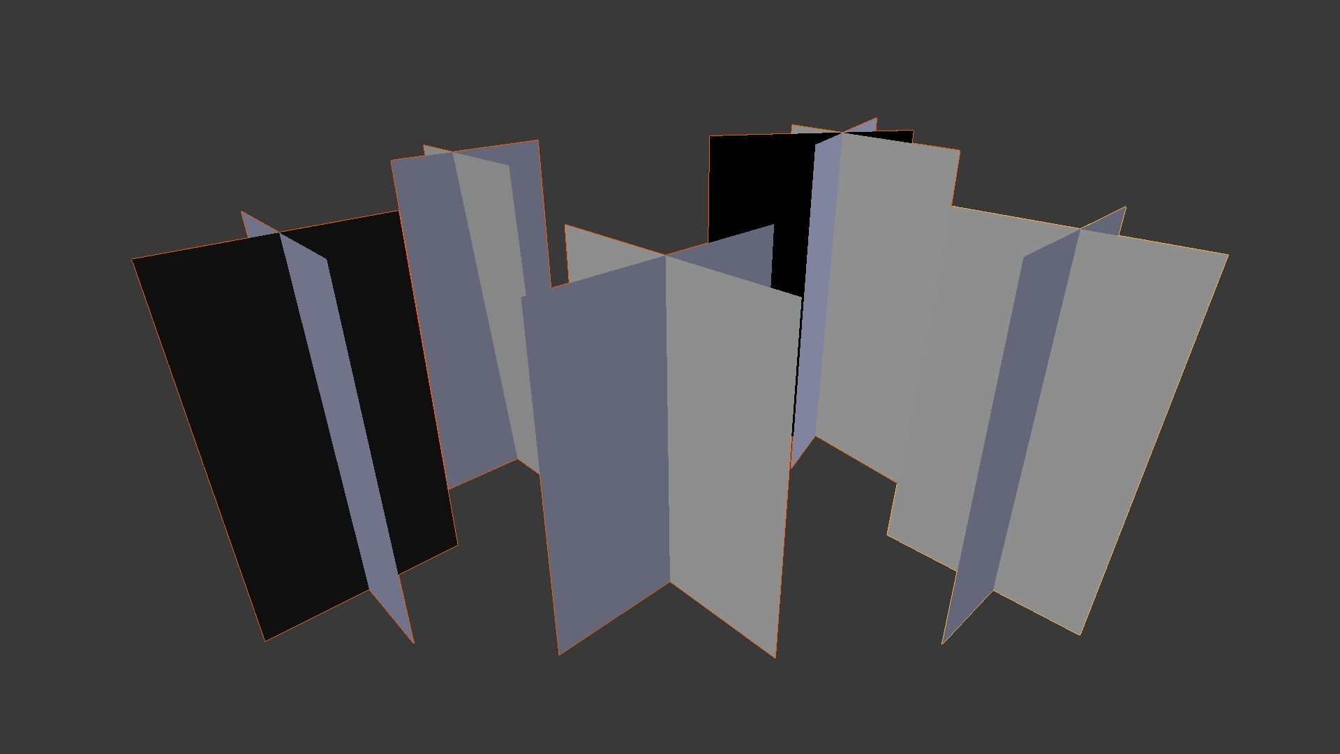 Cereals set lowpoly tall grass Low-poly 3D model_10