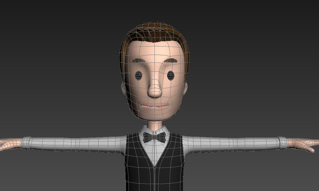 CartoonMan029-Waiter waiter 3D model_13