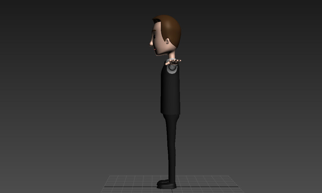 CartoonMan029-Waiter waiter 3D model_16