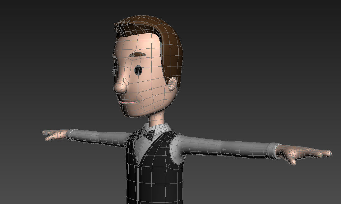 CartoonMan029-Waiter waiter 3D model_11