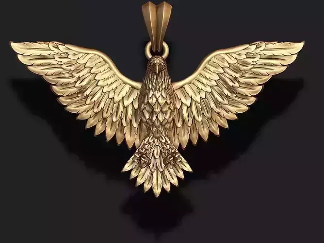 Eagle pendant 3D print model