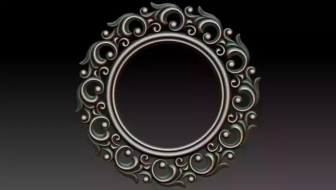 Round frame 3D model