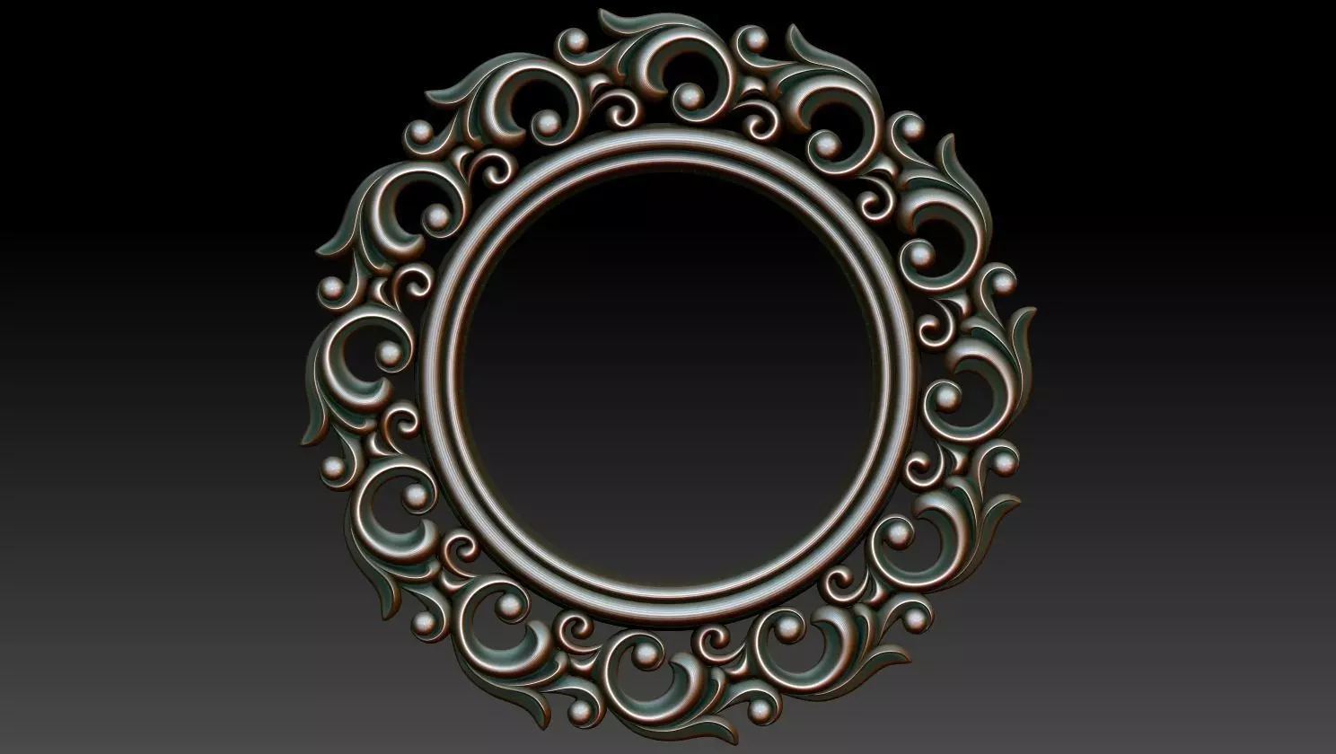 Round frame 3D model