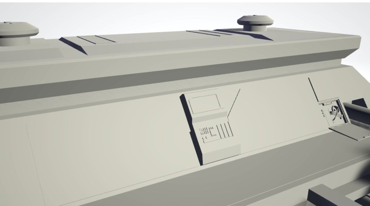 Sci-Fi RPG House - Building - High Details Level 3D model_7