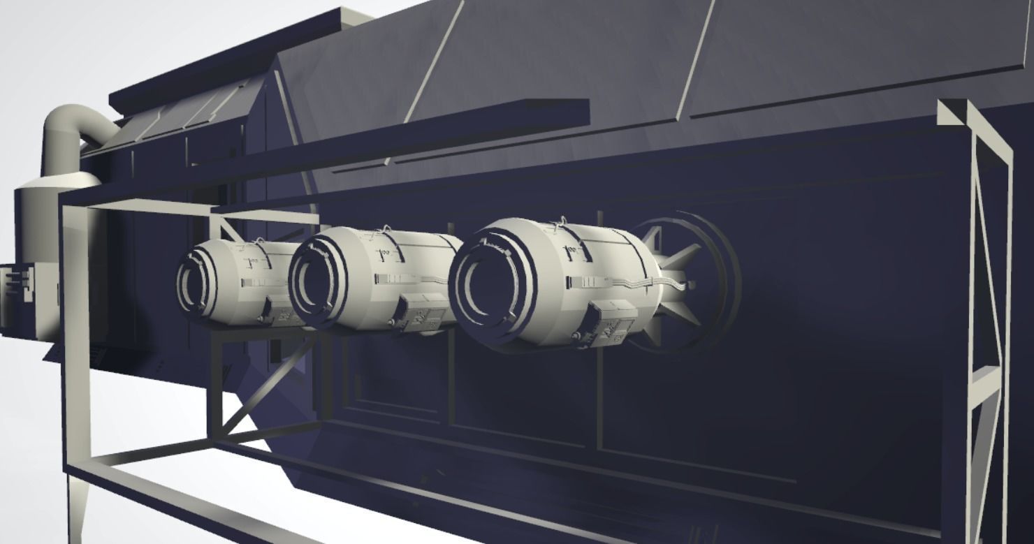 Sci-Fi RPG House - Building - High Details Level 3D model_2