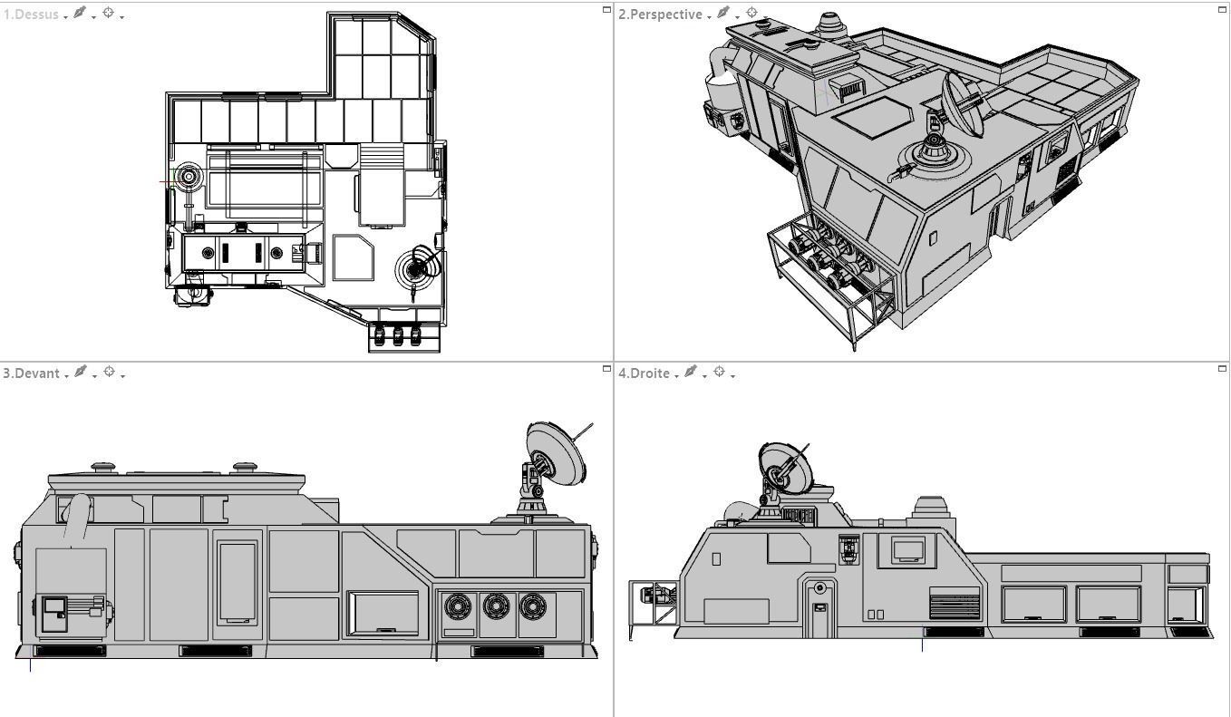 Sci-Fi RPG House - Building - High Details Level 3D model_8