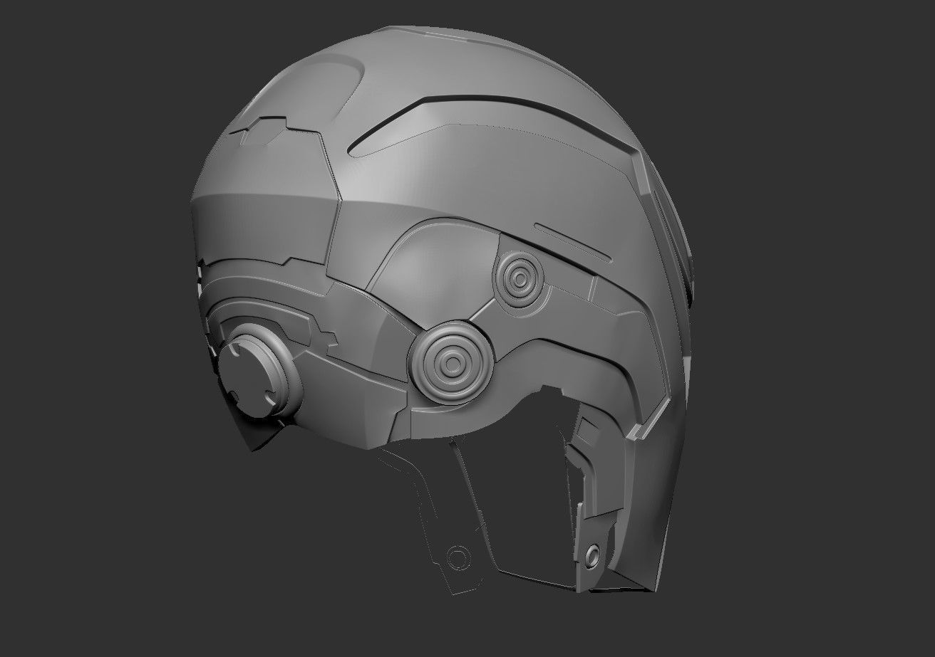 Helmet Drone EM-208 3D print model_1