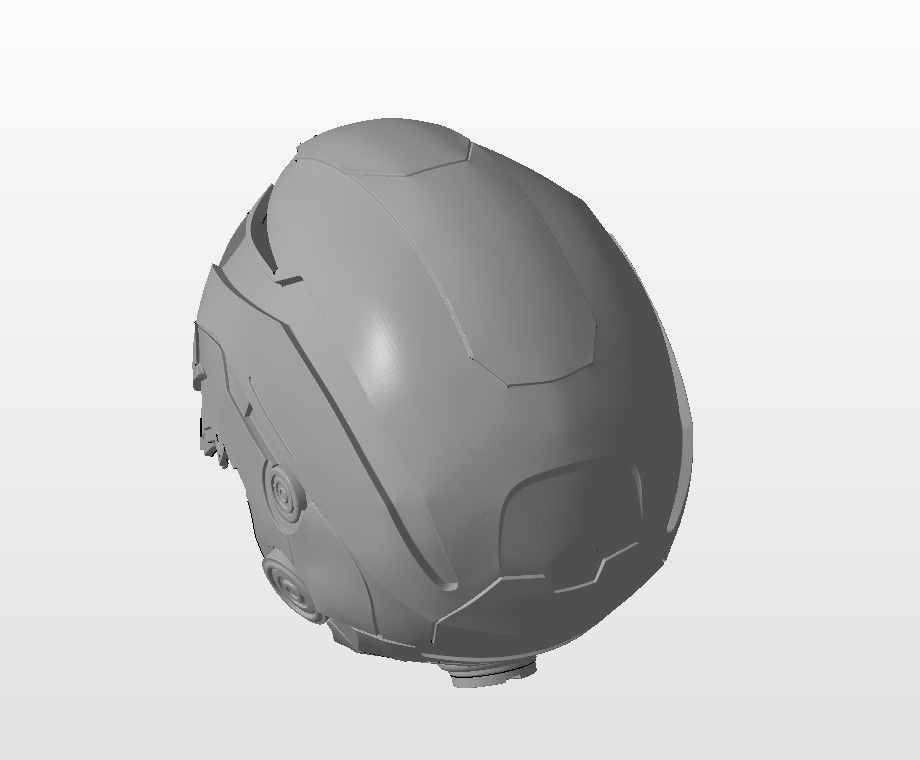 Helmet Drone EM-208 3D print model_4