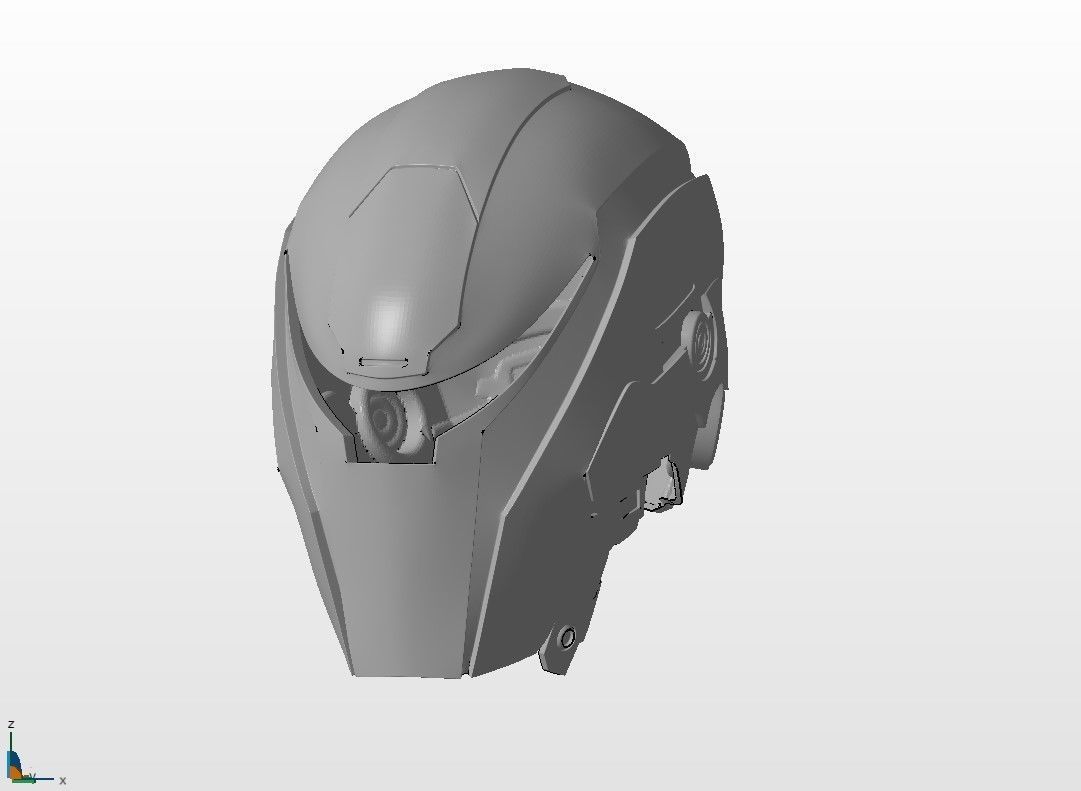 Helmet Drone EM-208 3D print model_3