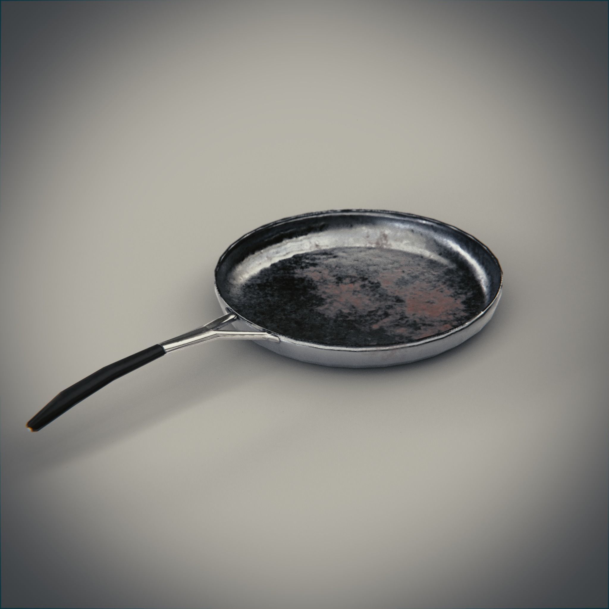 Game Ready Cooking Pot and Pan Set Low-poly 3D model_3
