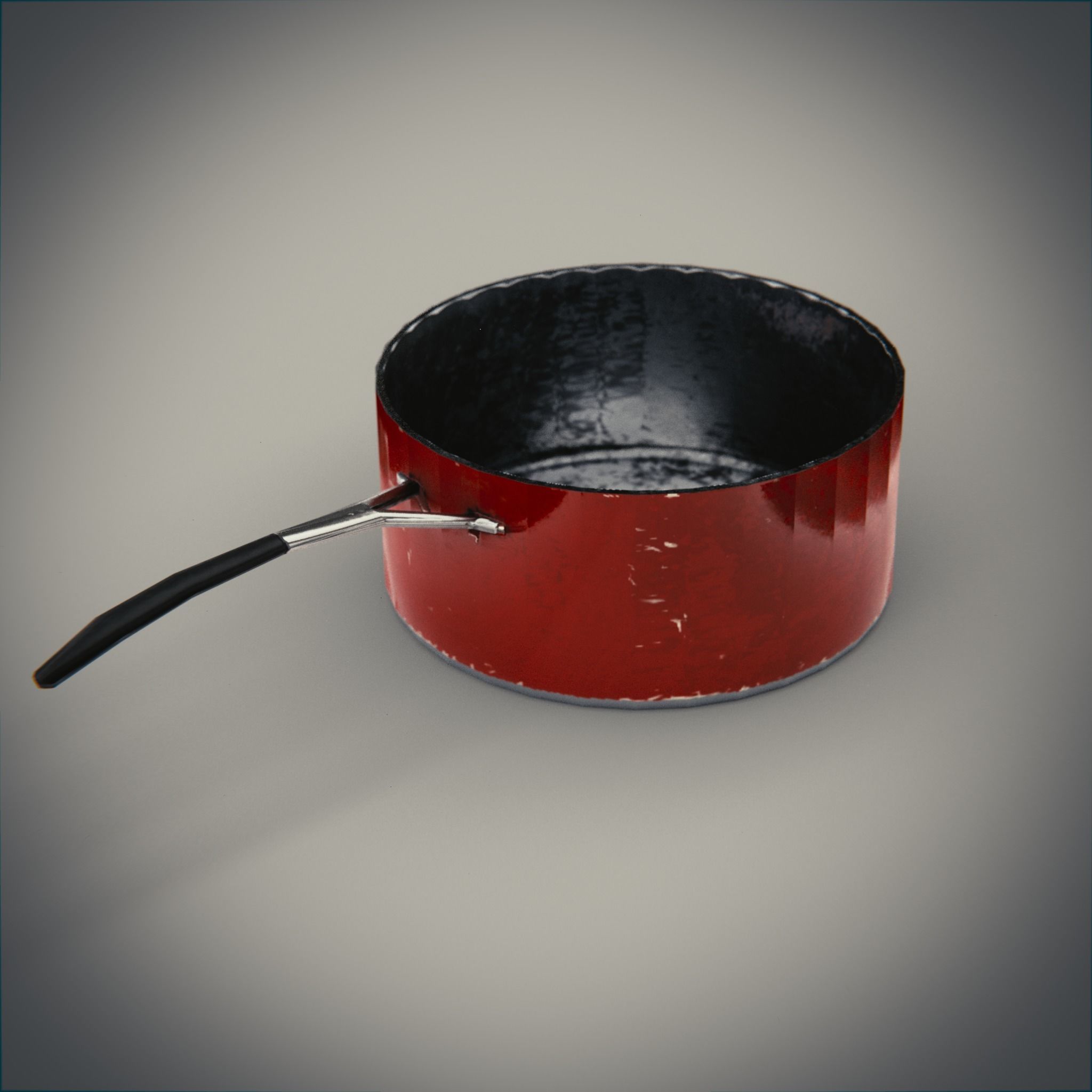 Game Ready Cooking Pot and Pan Set Low-poly 3D model_10