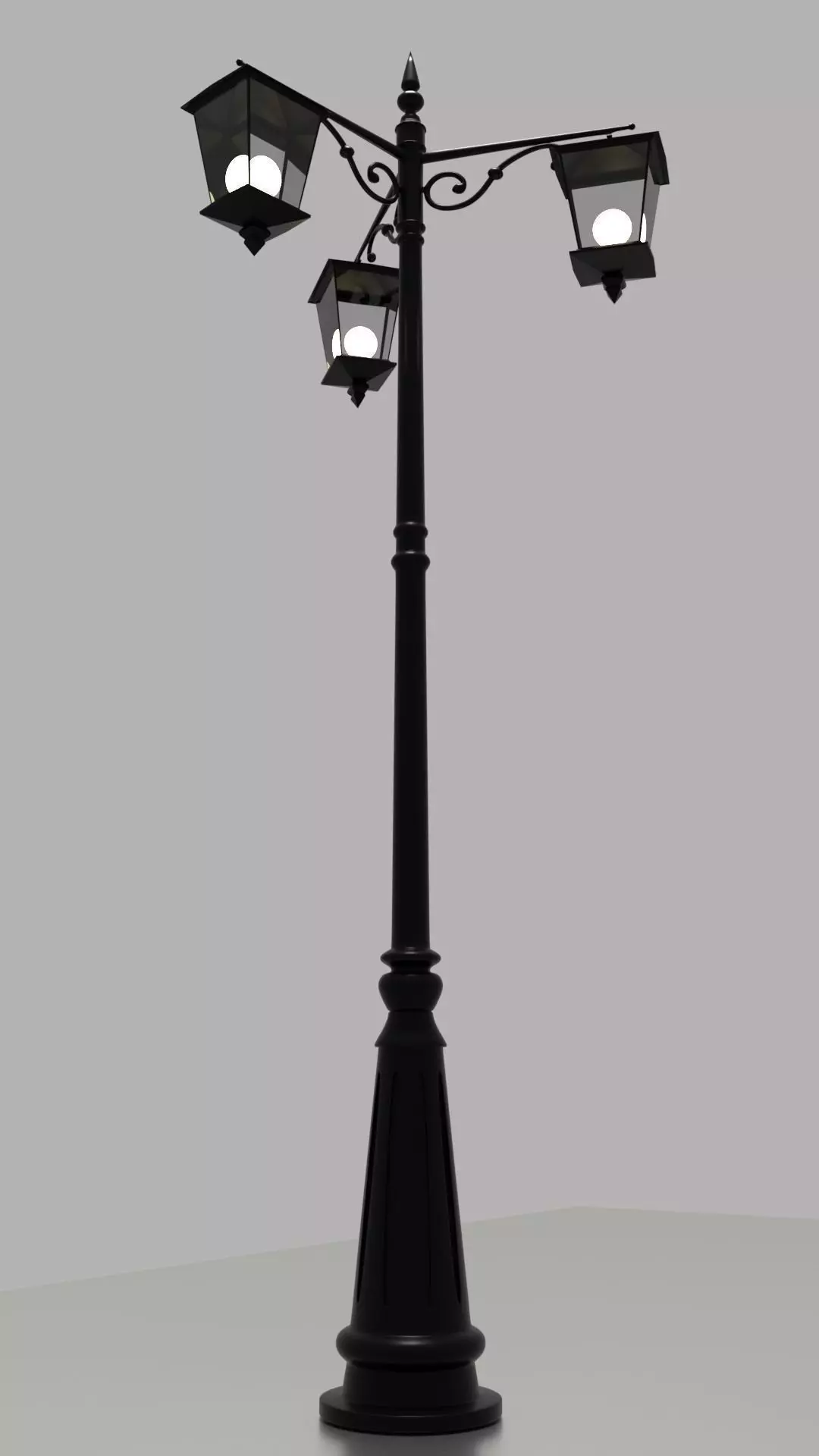 lamp post 3D model_0