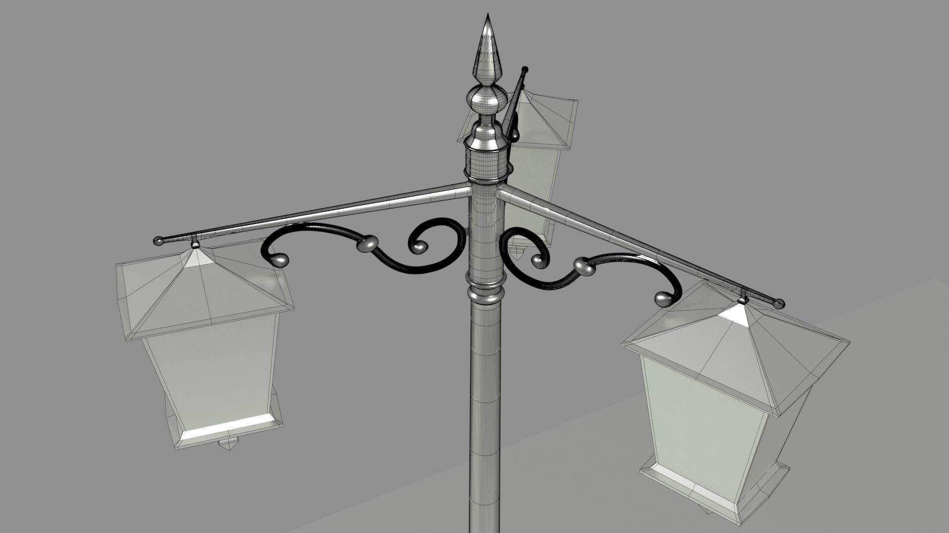 lamp post 3D model_5