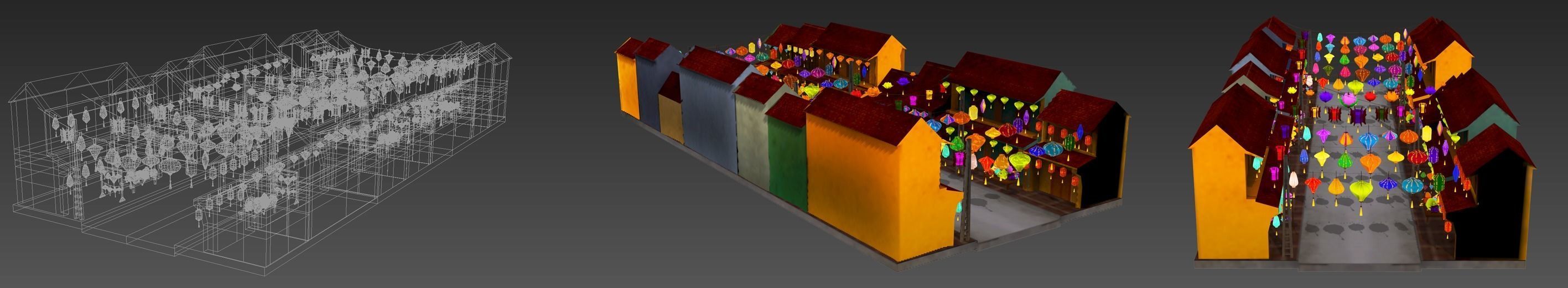 HoiAn Street Pack 3D model_2