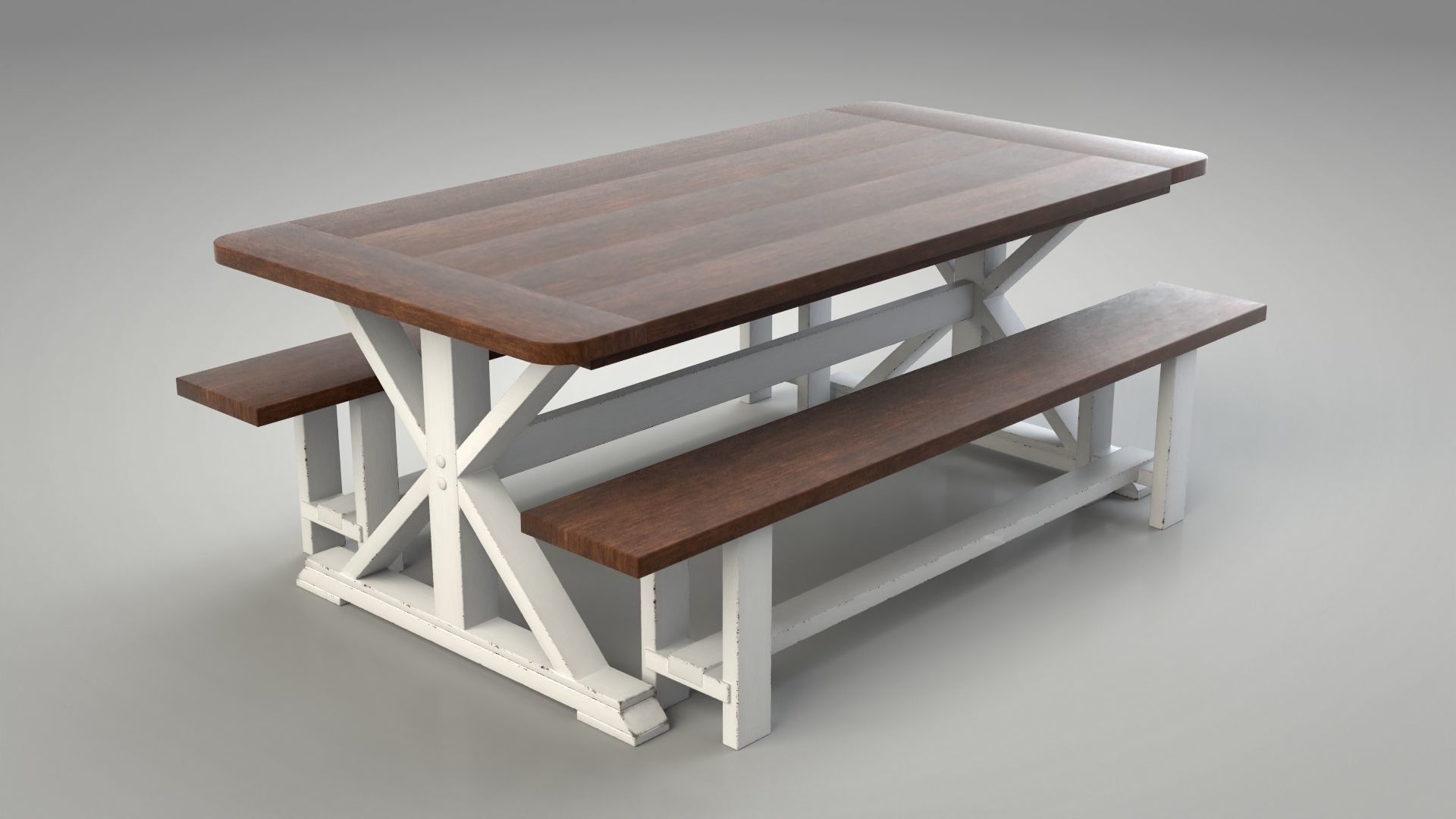 Farm Table 3D model_5