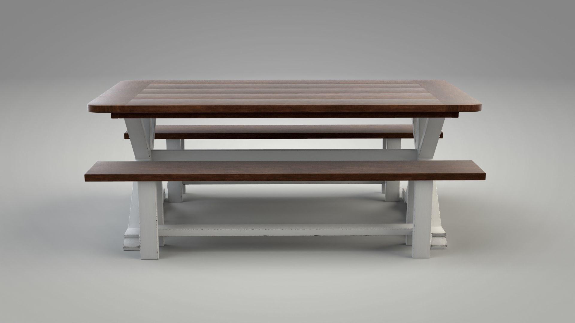 Farm Table 3D model_2