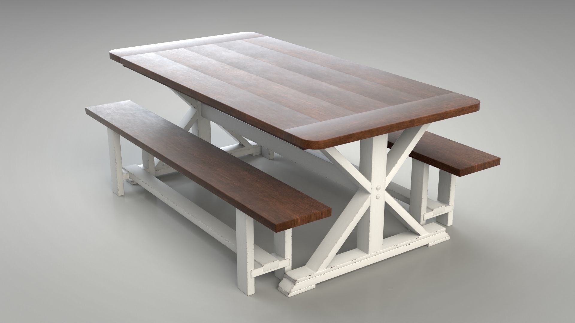 Farm Table 3D model_3