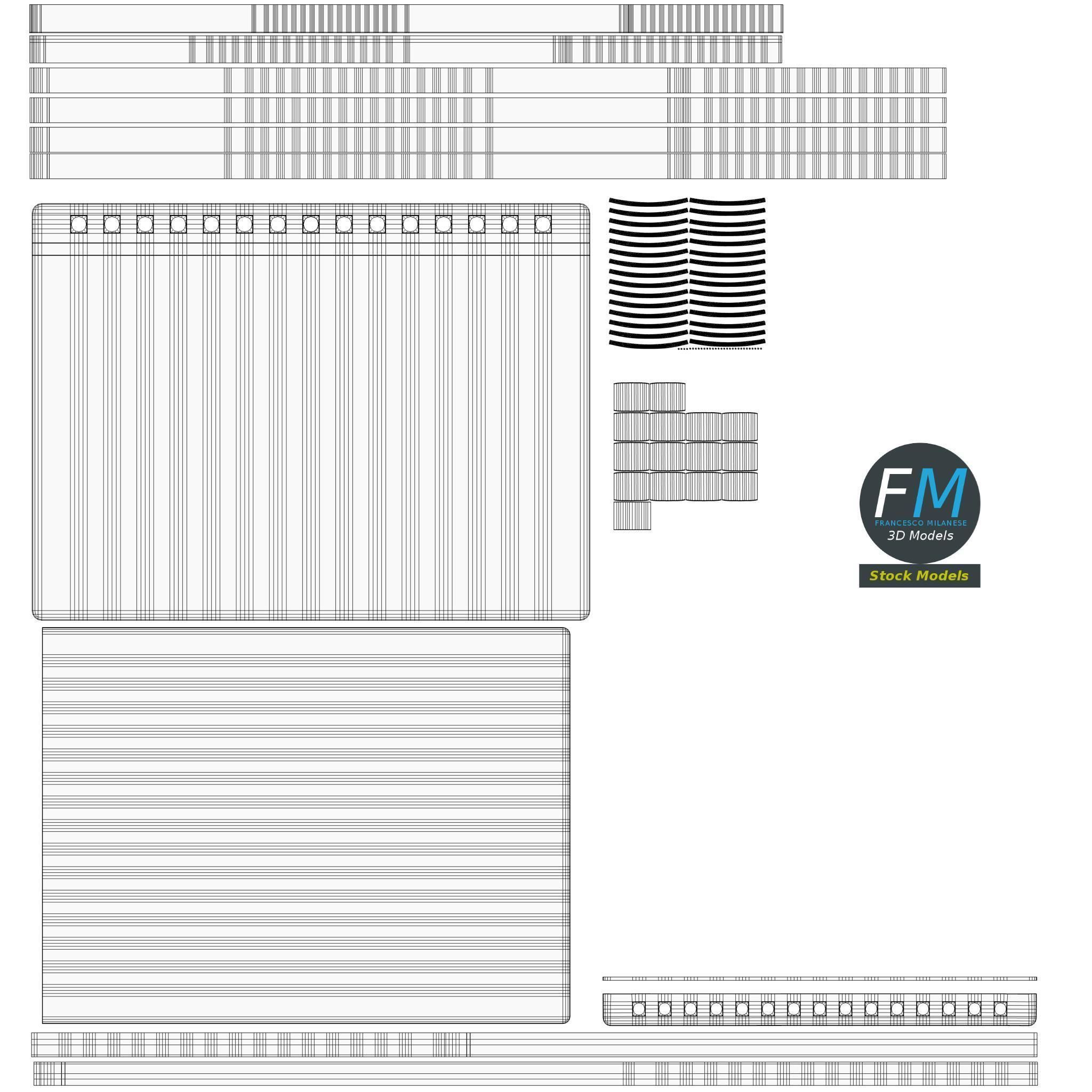 Blank notebook 3D model_11