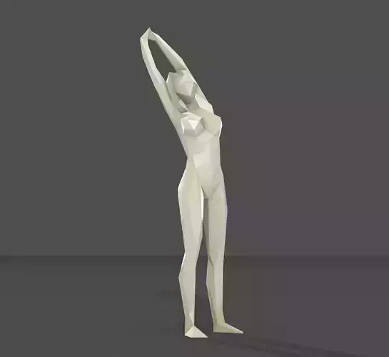 women hands stretch 3D print model