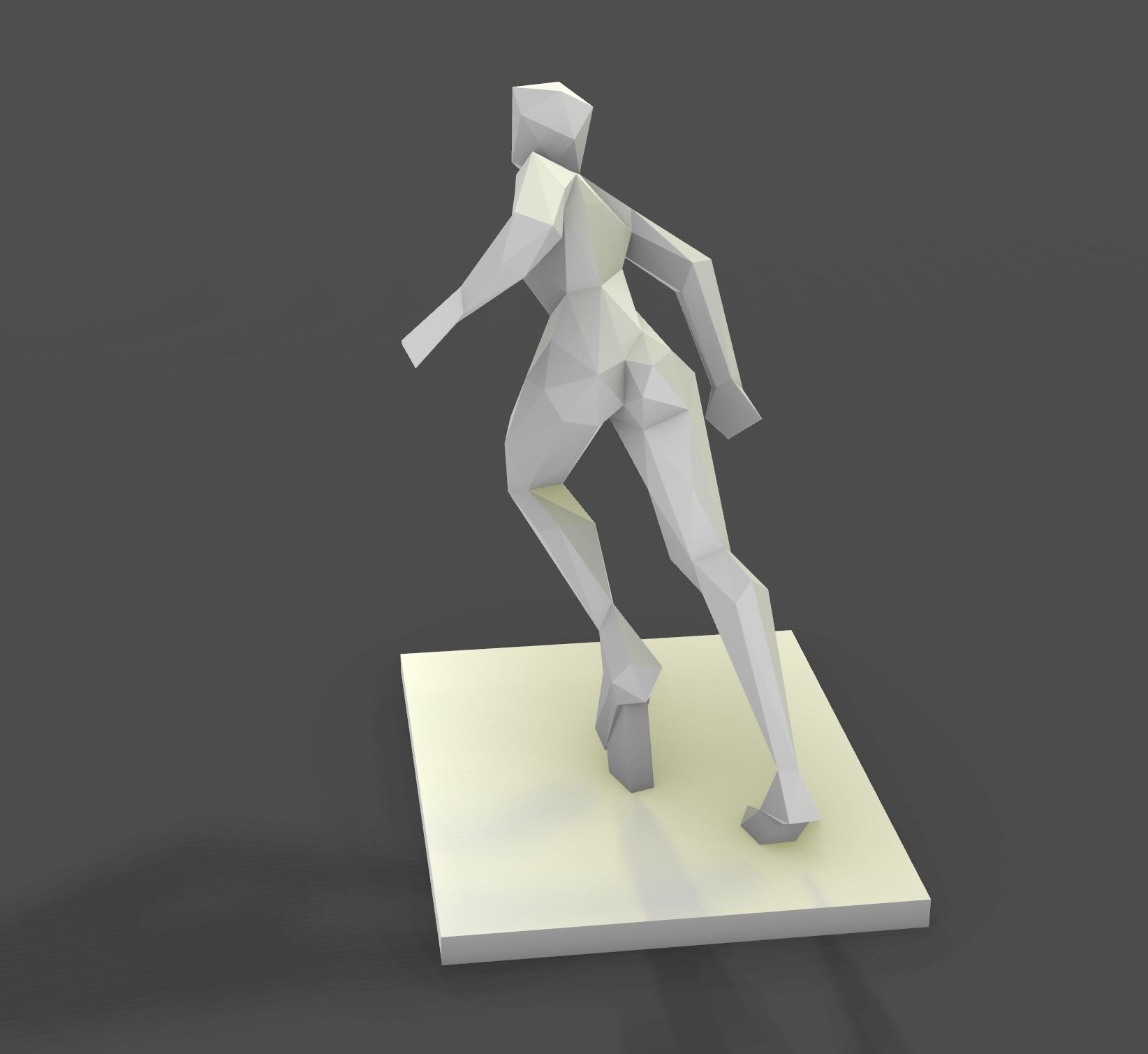 women running stance 3D print model_3